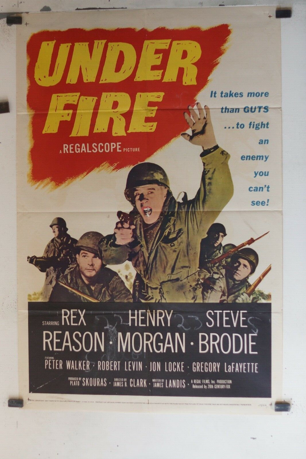 UNDER FIRE MOVIE POSTER ORIGINAL 69x103, Peter walker, Robert Levin