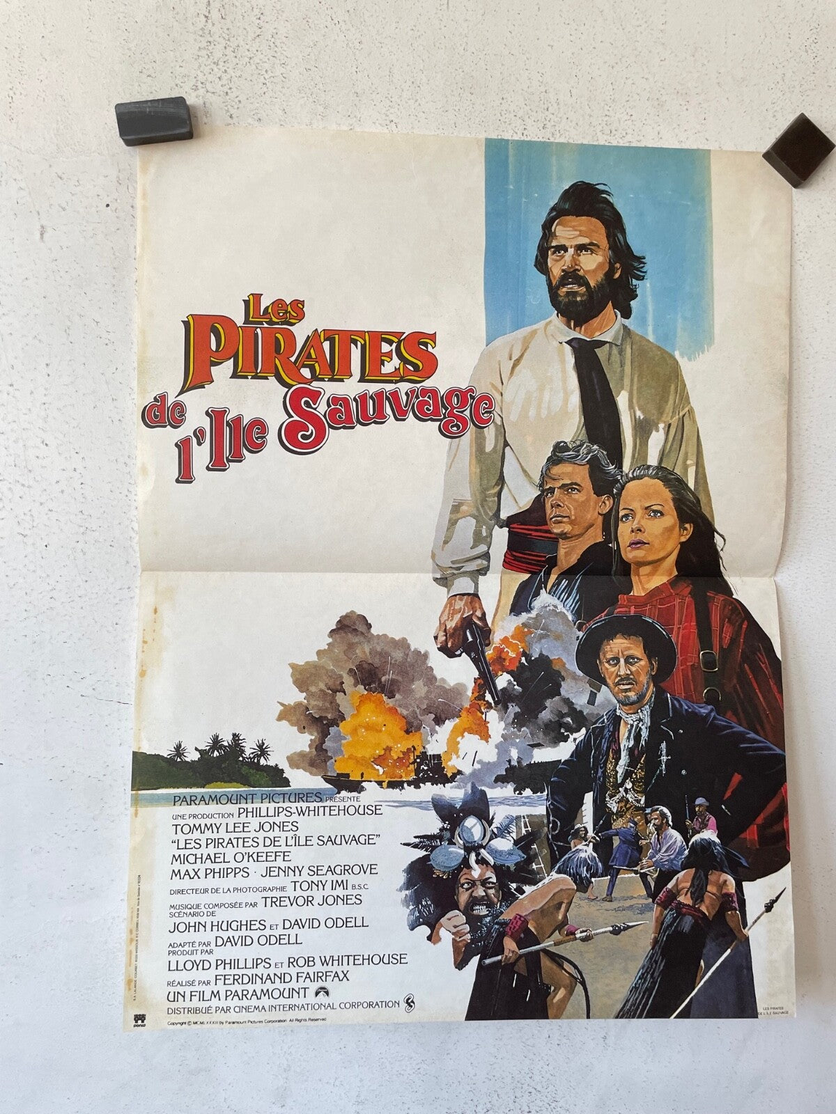 LES PIRATES DE L’ÎLE SAUVAGE (40X60) TOMMY LEE JONES