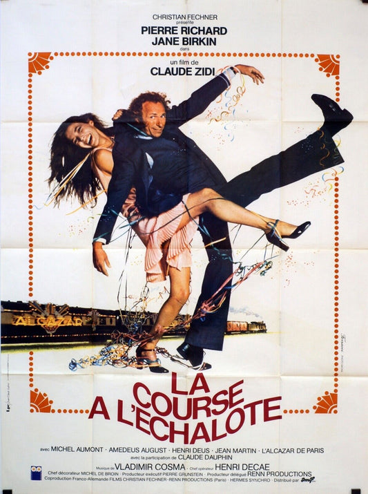 LA COURSE À L’ÉCHALOTE MOVIE POSTER ORIGINAL 120x160 PIERRE RICHARD