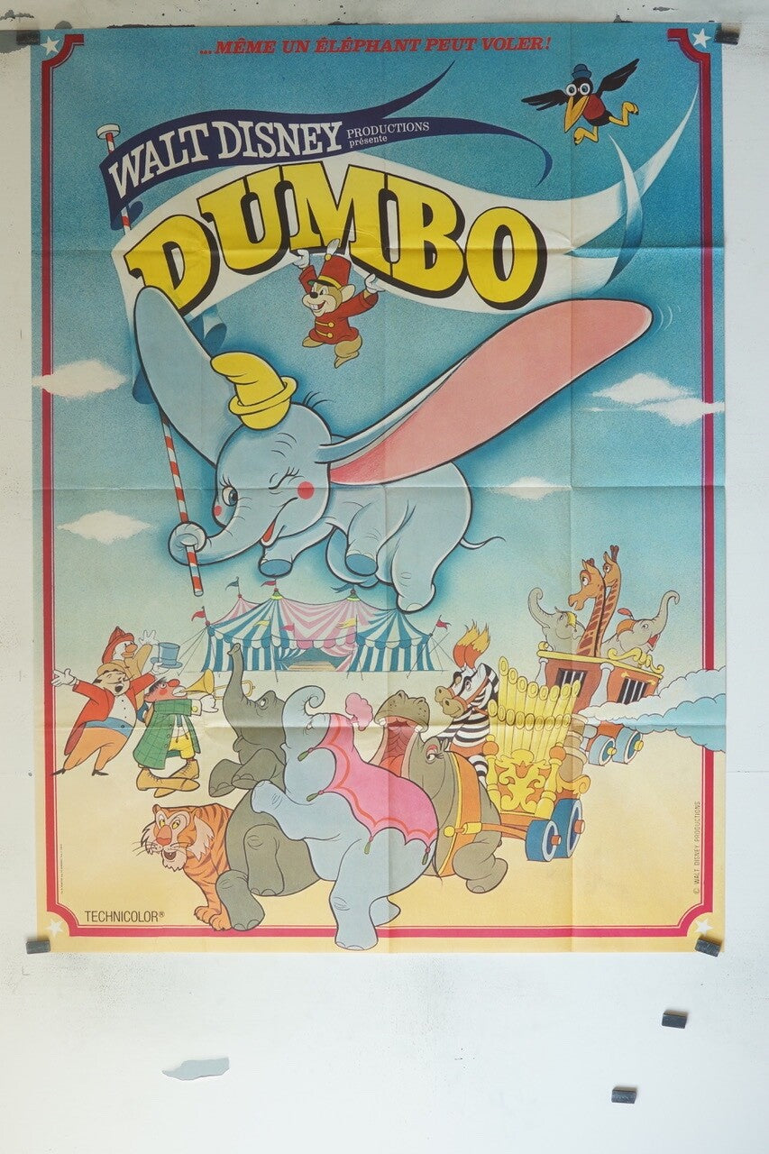 DUMBO MOVIE POSTER ORIGINAL 120x160 WALT DISNEY
