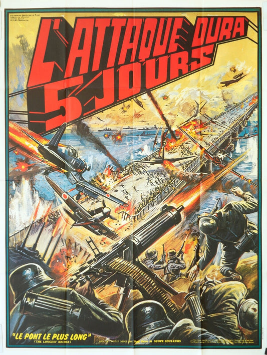 L’ATTAQUE DURA 5 JOURS MOVIE POSTER ORIGINAL 120x160