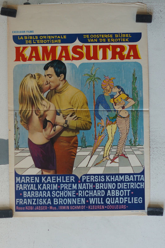 KAMASUTRA POSTER ORIGINAL 53x36 Maren Kaehler , Persis Khambatta 