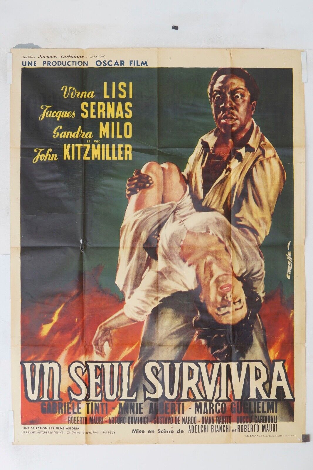 UN SEUL SURVIVRA MOVIE POSTER ORIGINAL 120x160 VIRNA LISA