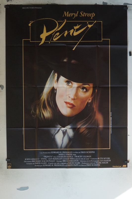 PLENTY MOVIE POSTER ORIGINAL 120x160 MREYL STREEP