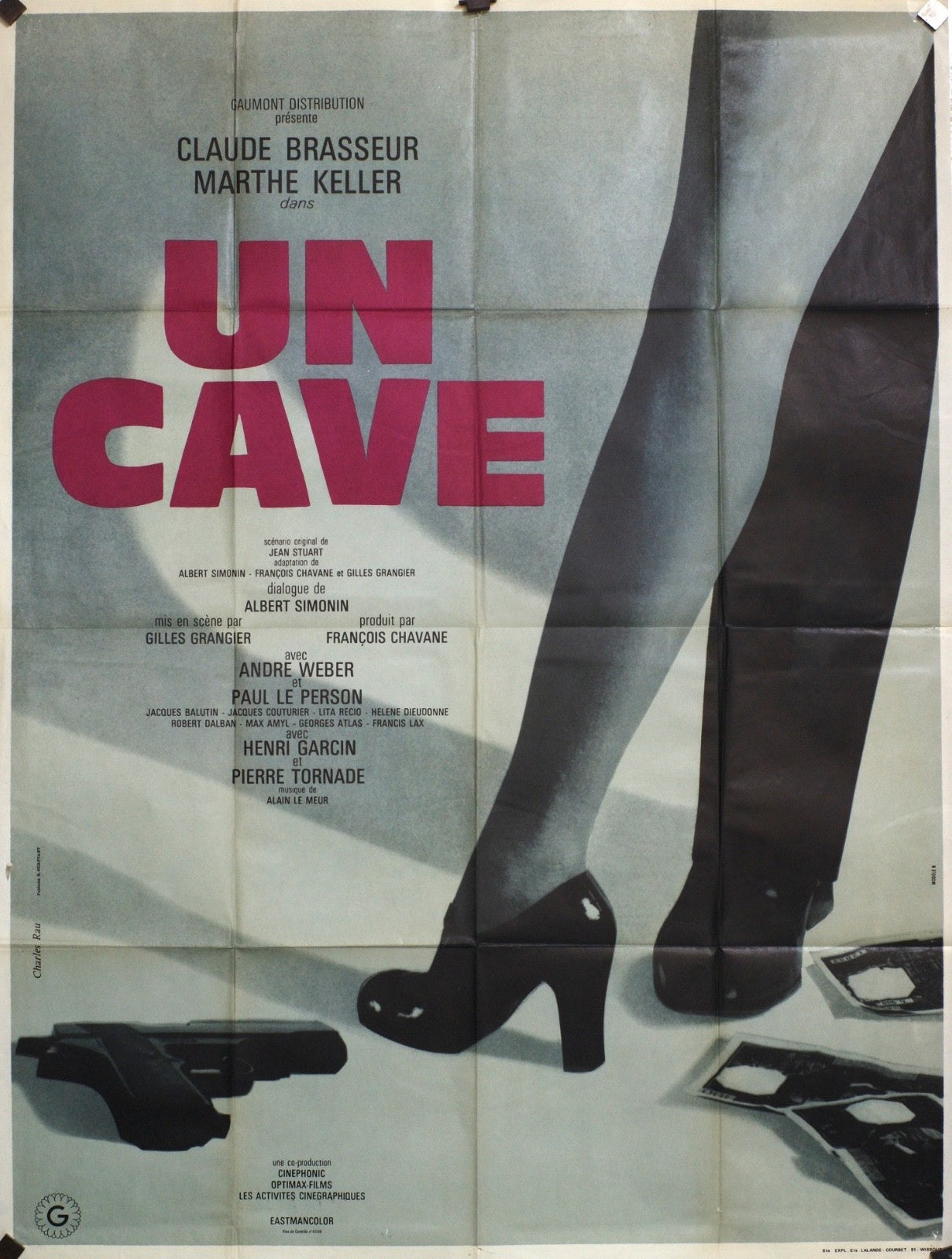 UN CAVE CLAUDE BRASSEUR ORIGINAL 120x160