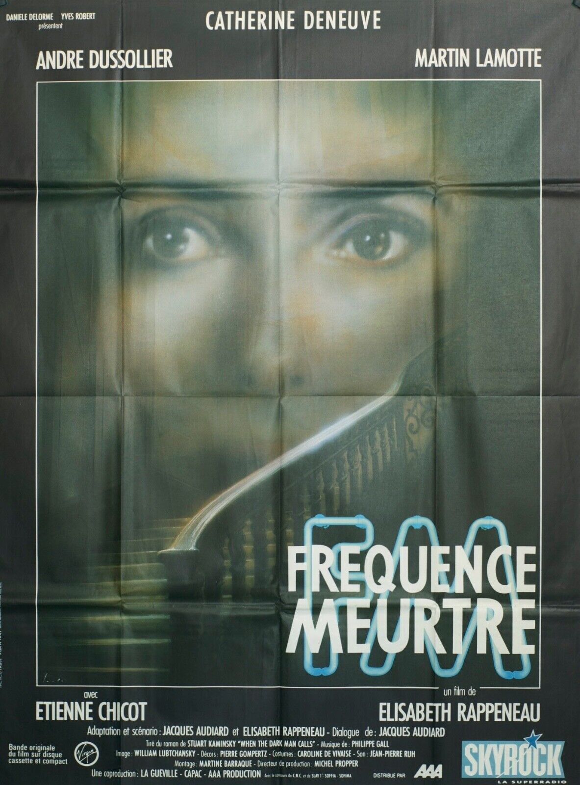 FRÉQUENCE MEURTRE ORIGINAL MOVIE POSTER 120x160 ANDRÉ DUSSOLIER