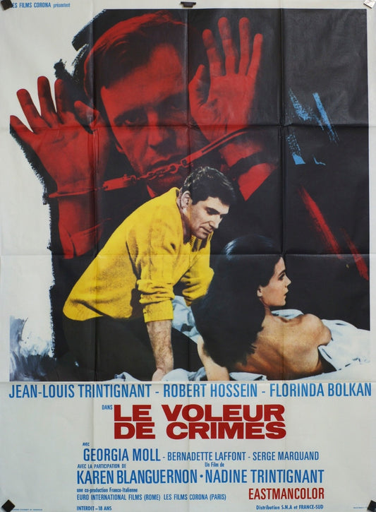 LE VOLEUR DE CRIME JEAN-LOUIS TRINTI GNANT MOVIE POSTER ORIGINAL 120x160