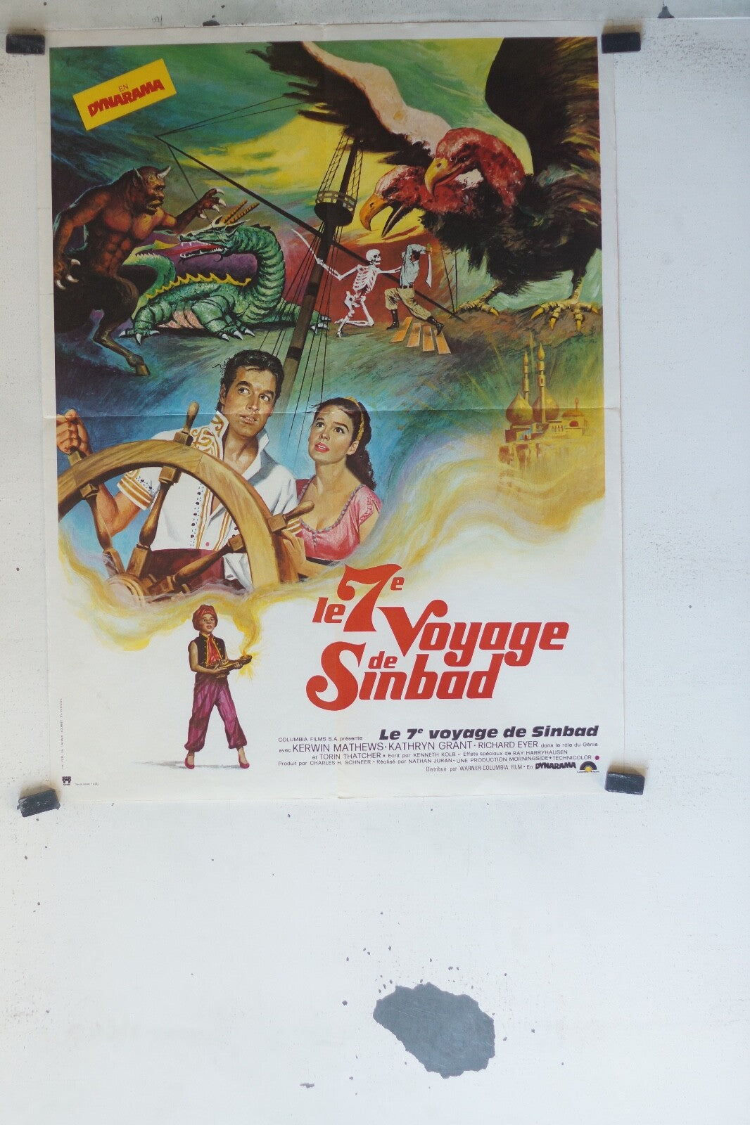 7eme VOYAGE DE SINBAD (LE)POSTER ORIGINAL 60x80 Kerwin , Mathews , Kathryn Grant