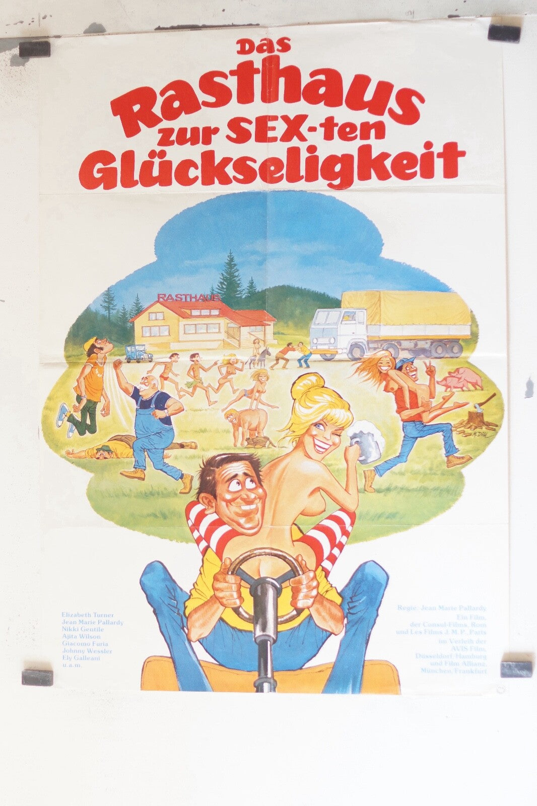 DAS RASTHAUS ZUR SEX-TEN GLUCKSELIGKEIT (70X100) ORIGINAL MOVIE POSTER