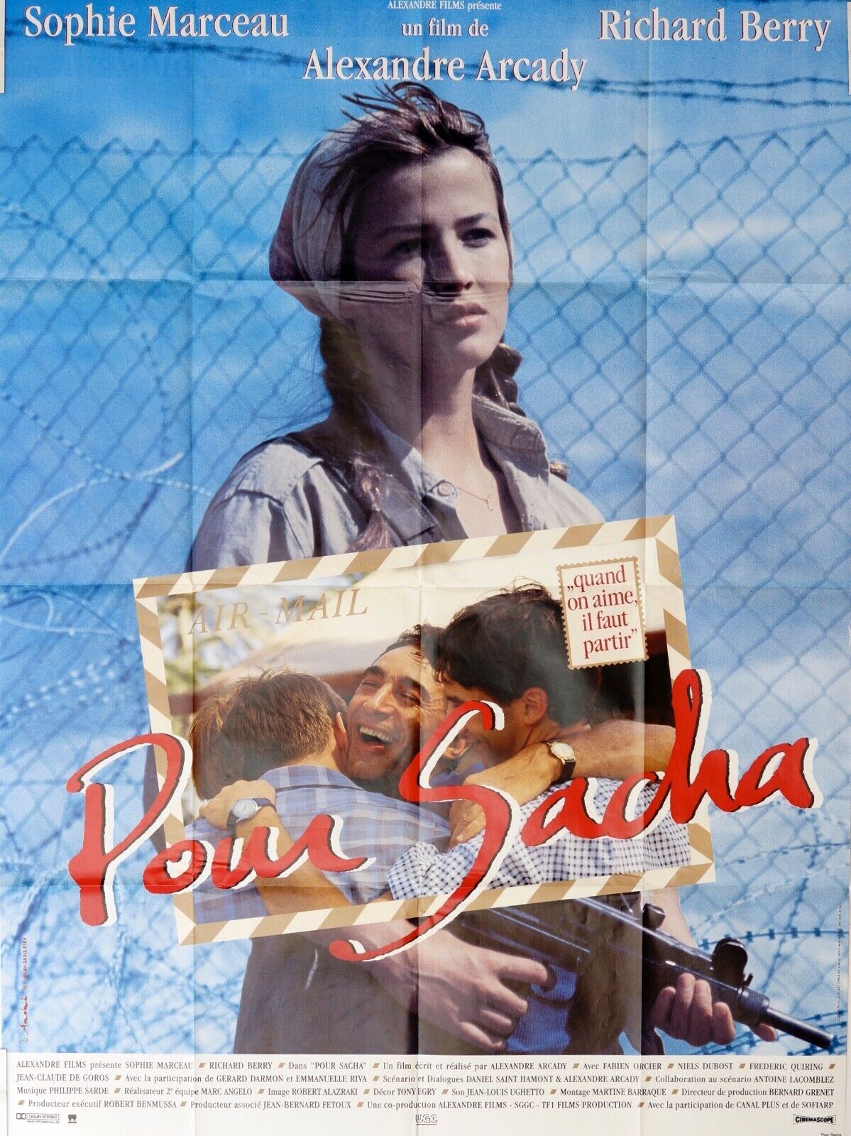 POUR SACHA ORIGINAL MOVIE POSTER 120x160 SOPHIE MARCEAU