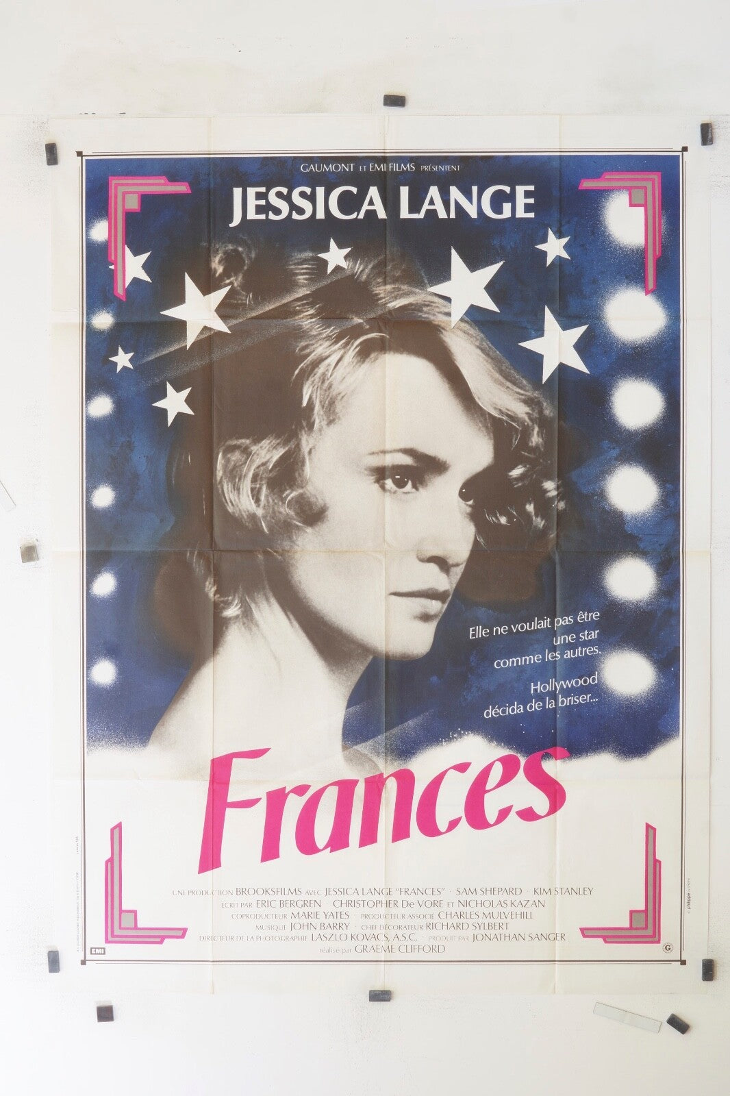 FRANCES JESSICA LANGE MOVIE POSTER ORIGINAL 120x160
