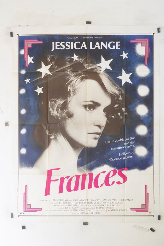 FRANCES JESSICA LANGE MOVIE POSTER ORIGINAL 120x160