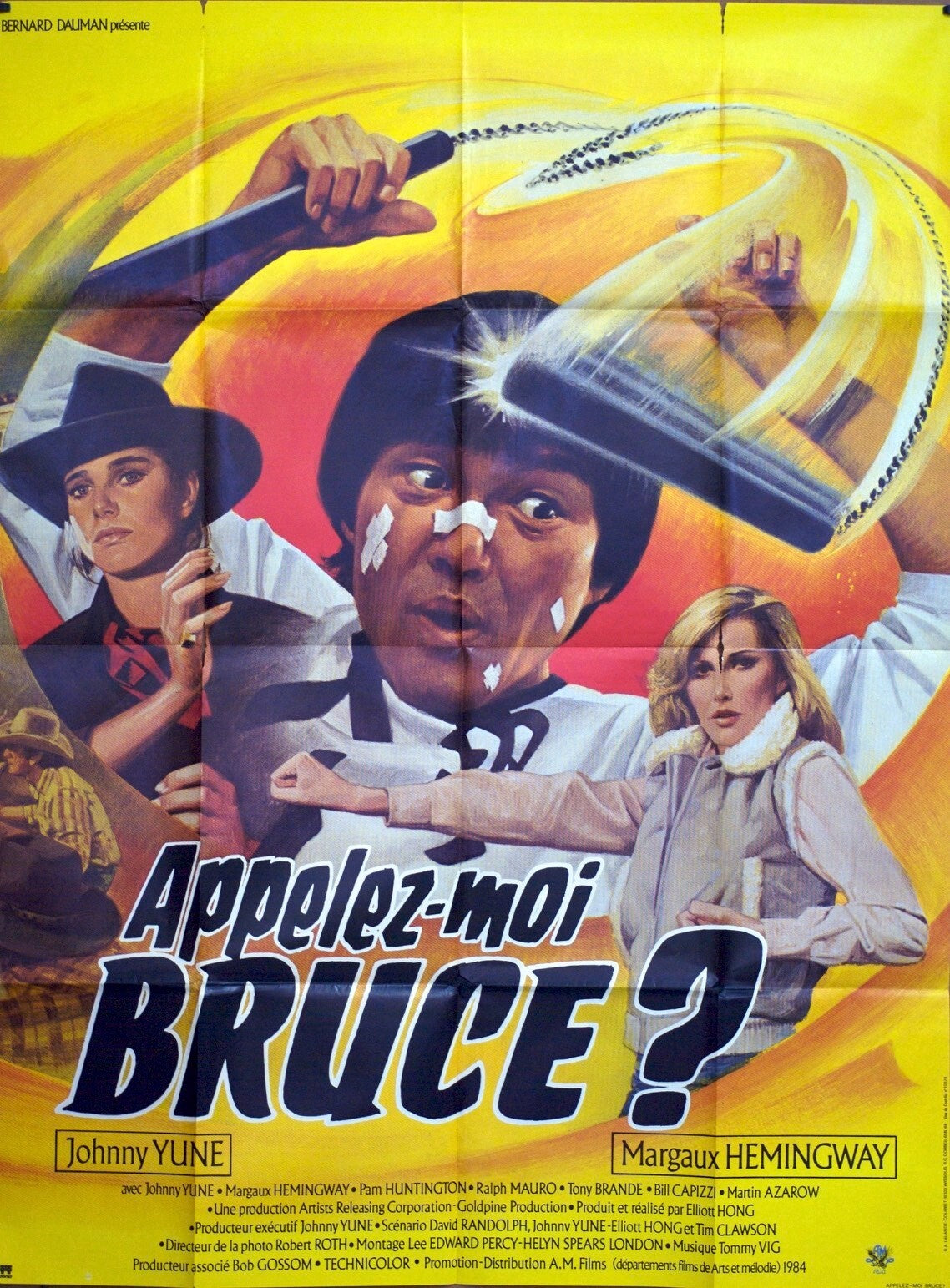 APPELEZ-MOI BRUCE ? movie  POSTER ORIGINAL 120x160 Johnny Yune