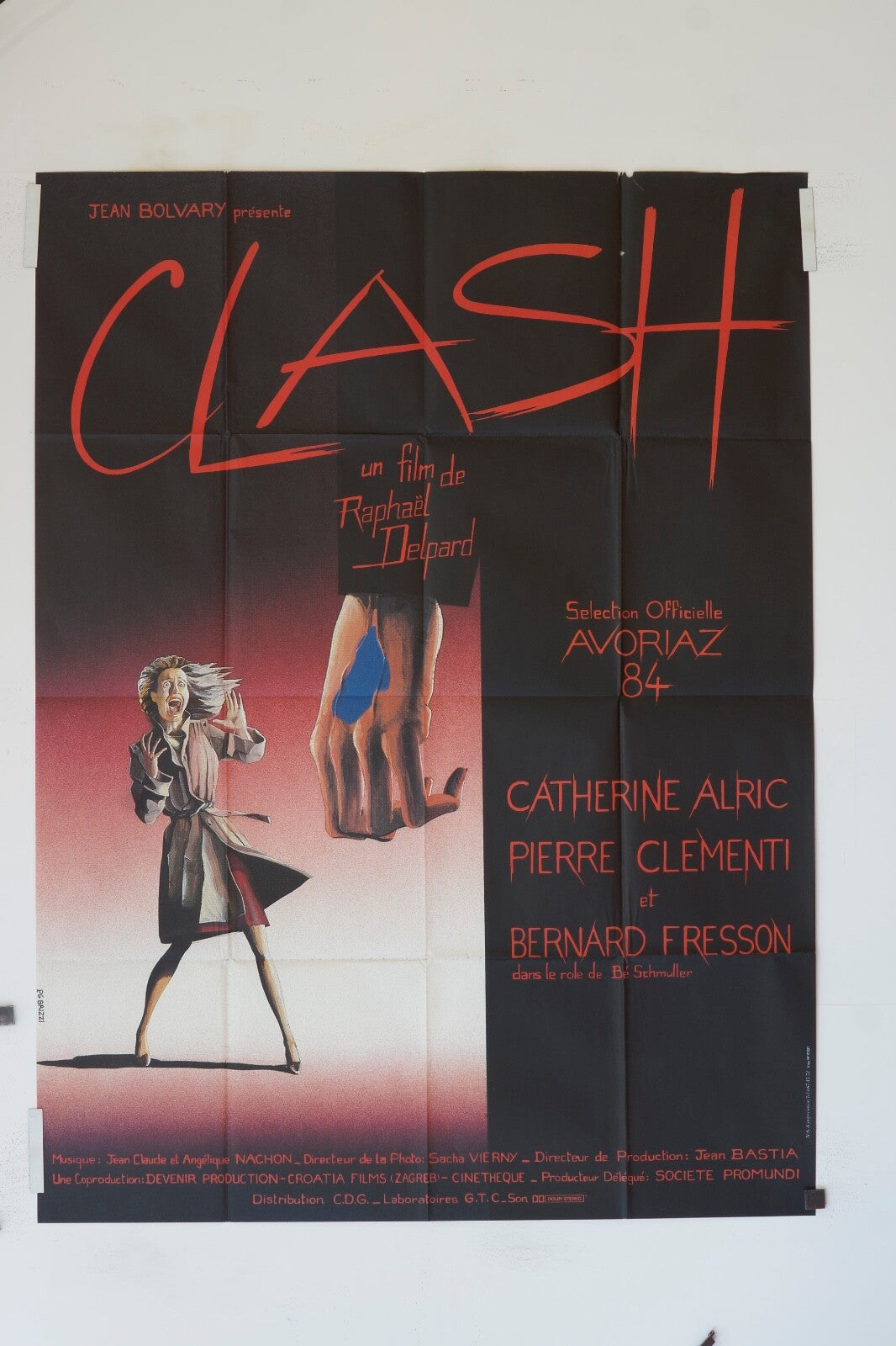 CLASH, AVORIAZ 84, ORIGINAL MOVIE POSTER 120x160 CATHERINE ALRIC