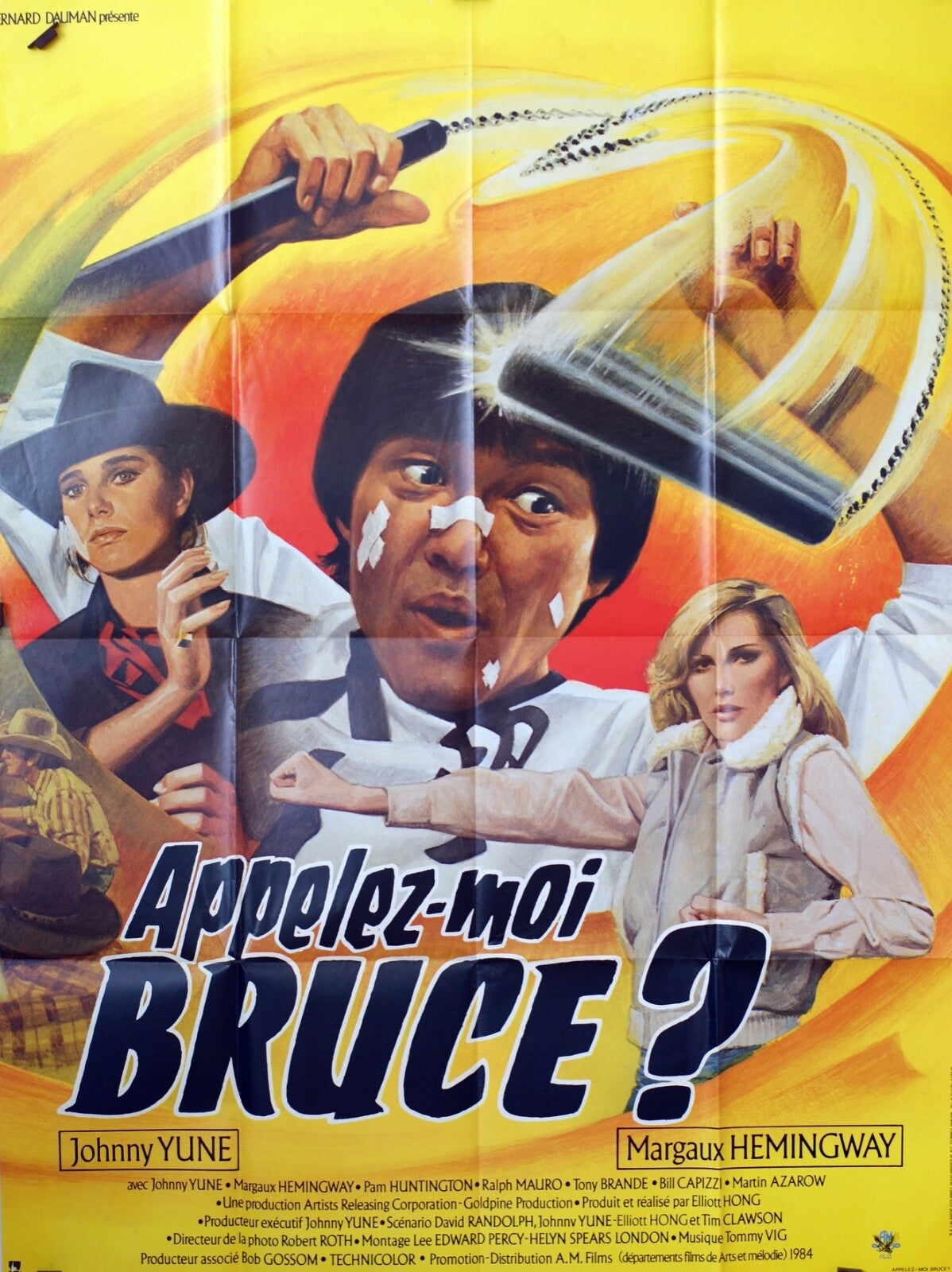 APPELEZ-MOI BRUCE ? ORIGINAL MOVIE POSTER 120x160 JOHNNY YUNE